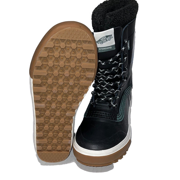 Vans Standard Snow MTE Boots Black Duck Green Snow Boots Men’s Size 8 Leather - Picture 16 of 16